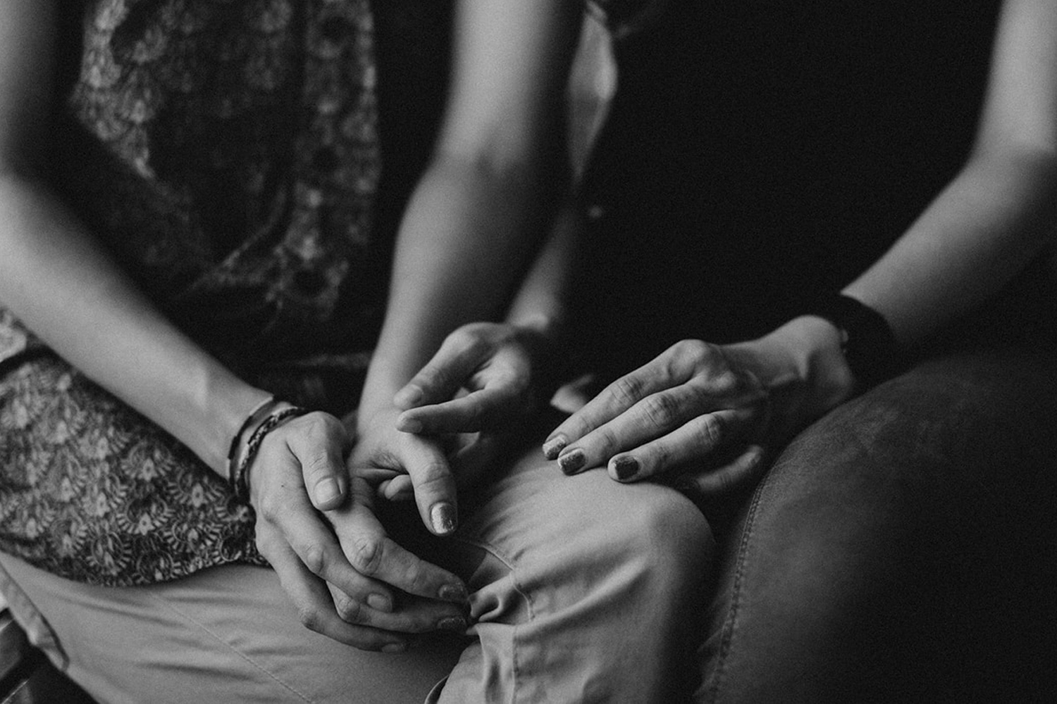 Thailand Engagement Photographer Lauren Neal Photography Mixed engaged couple hold hands in Bangkok, Thailand
