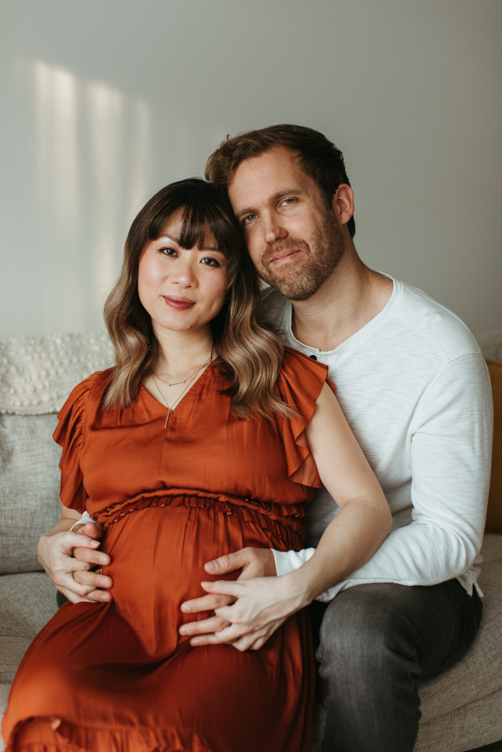 Virginia Maternity Session Lauren Neal Photography Pregnant couple celebrates pregnancy in Frederick, Maryland